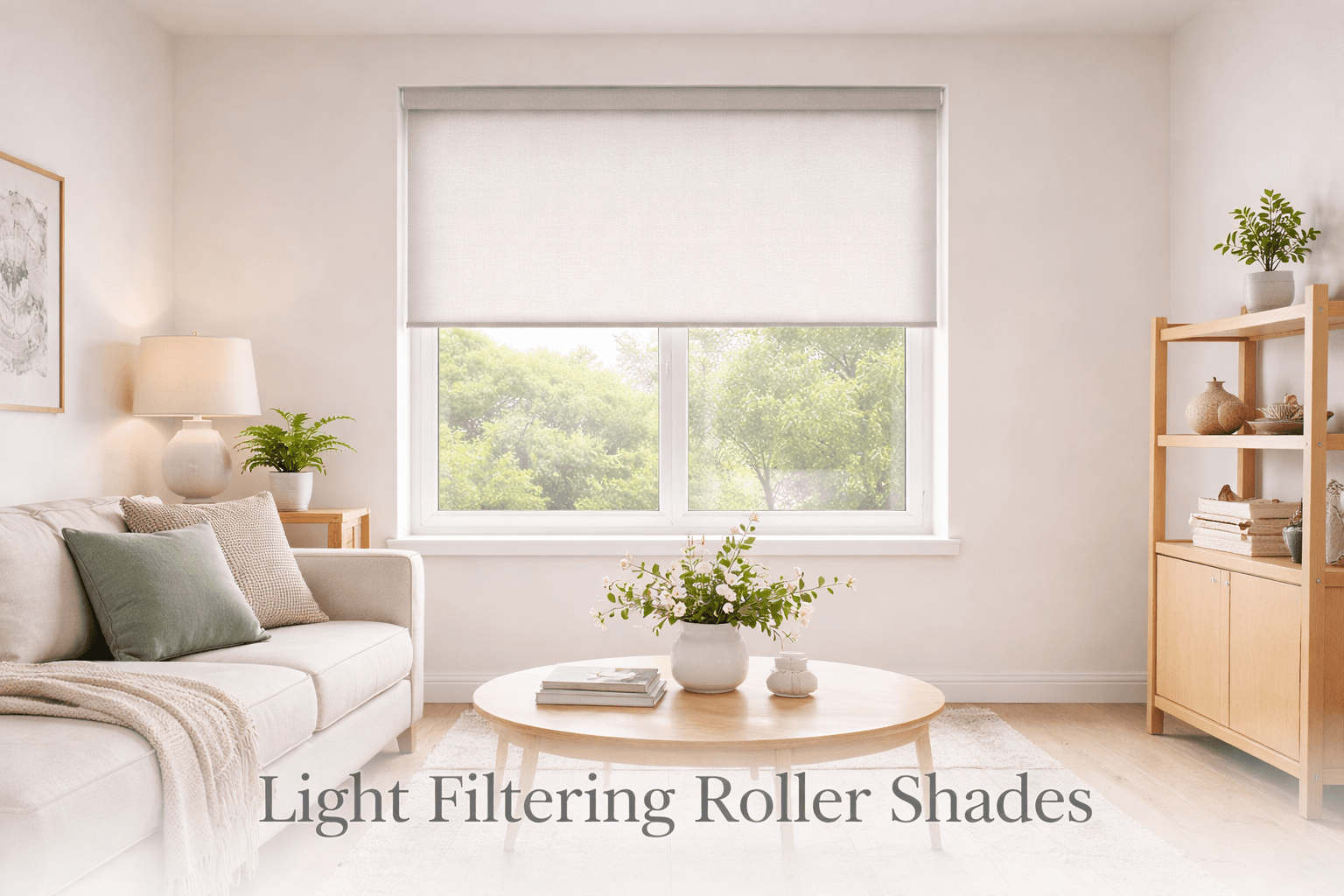 Light filtering roller Shades