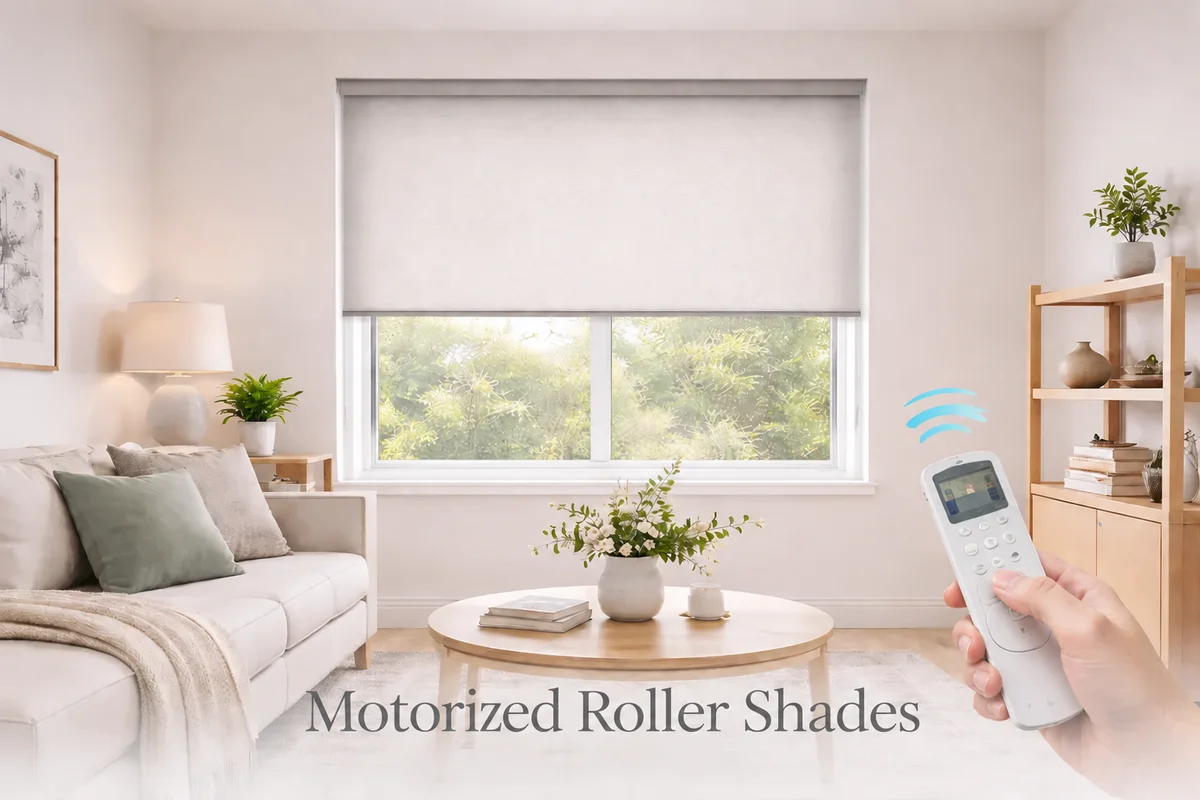 Motorized roller shades