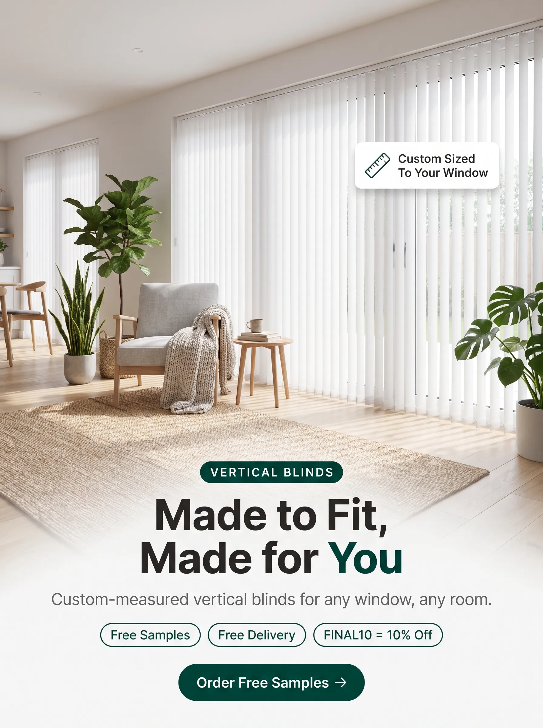 Vertical Blinds — Made to Fit, Made for You